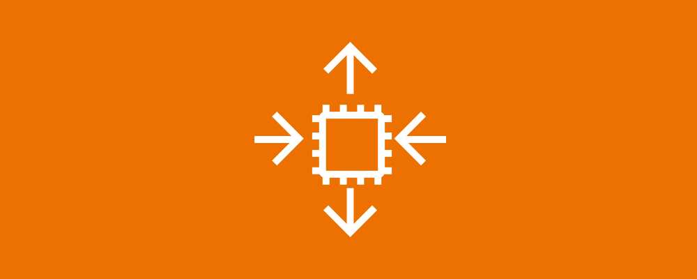The AWS EC2 logo in white with an orange background